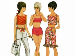 8272 66 JR 2 PC BATHING SUIT,  TOP, PANTS, JELLIES PATTERN 11-13